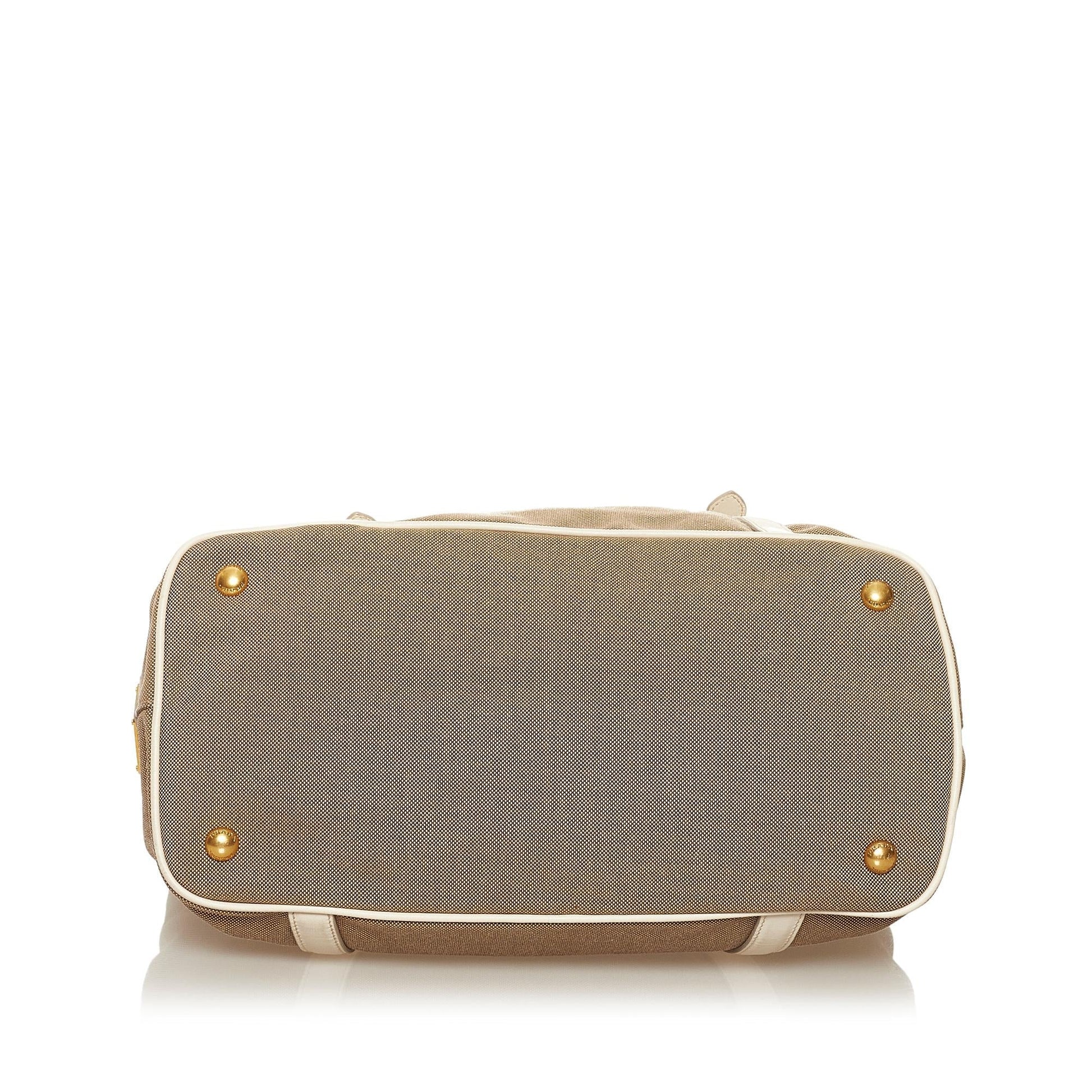 Prada Canapa Logo Satchel (SHG-35196)