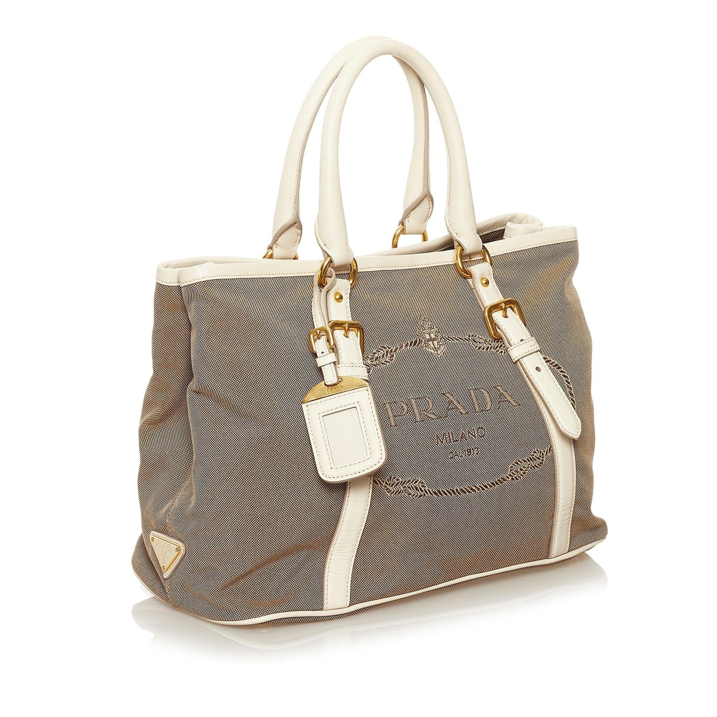 Prada Canapa Logo Satchel (SHG-35196)