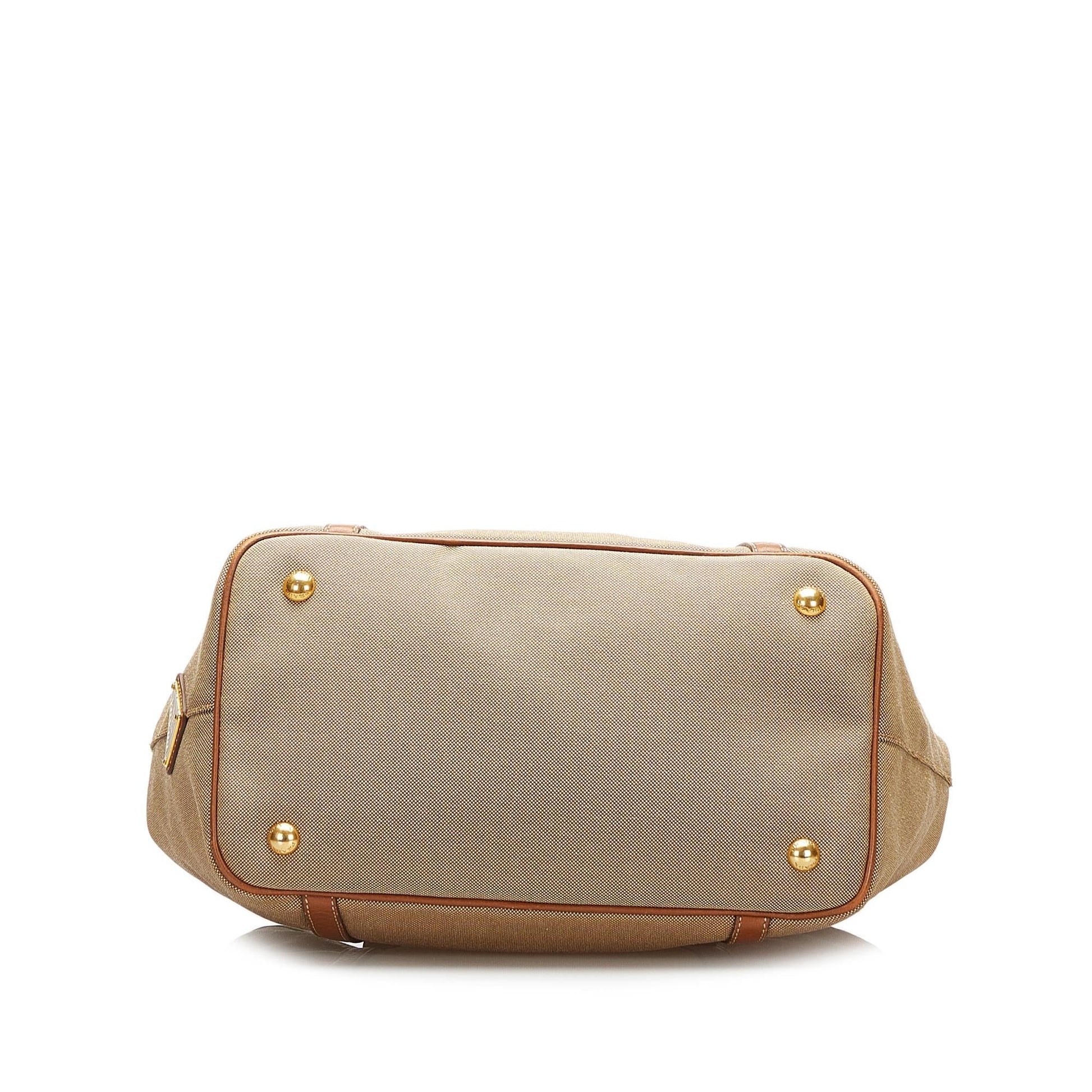 Prada Canapa Logo Satchel (SHG-35534)