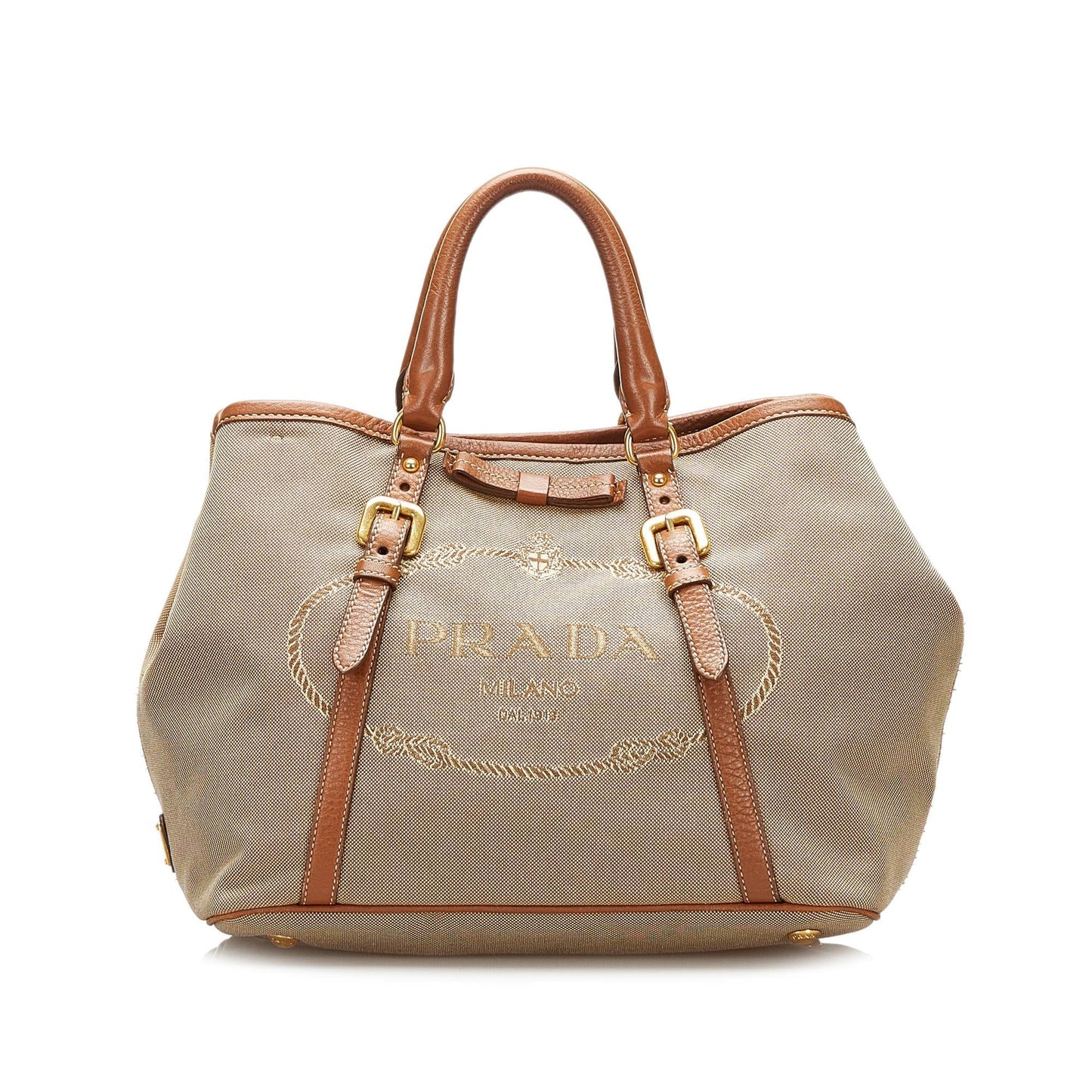 Prada Canapa Logo Satchel (SHG-35534)
