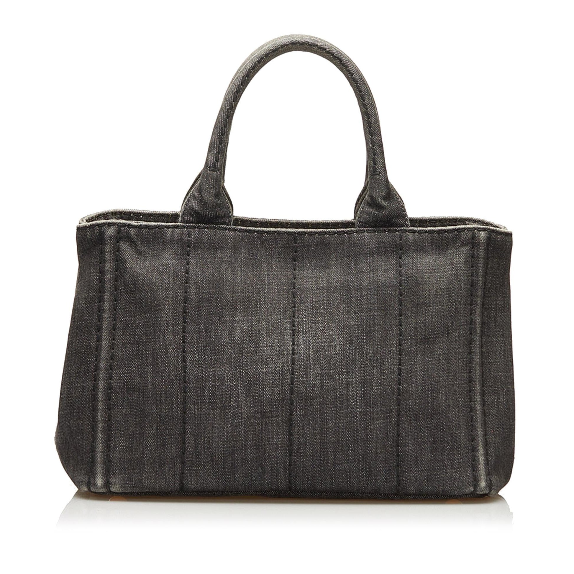 Prada Canapa Logo Satchel (SHG-35889)