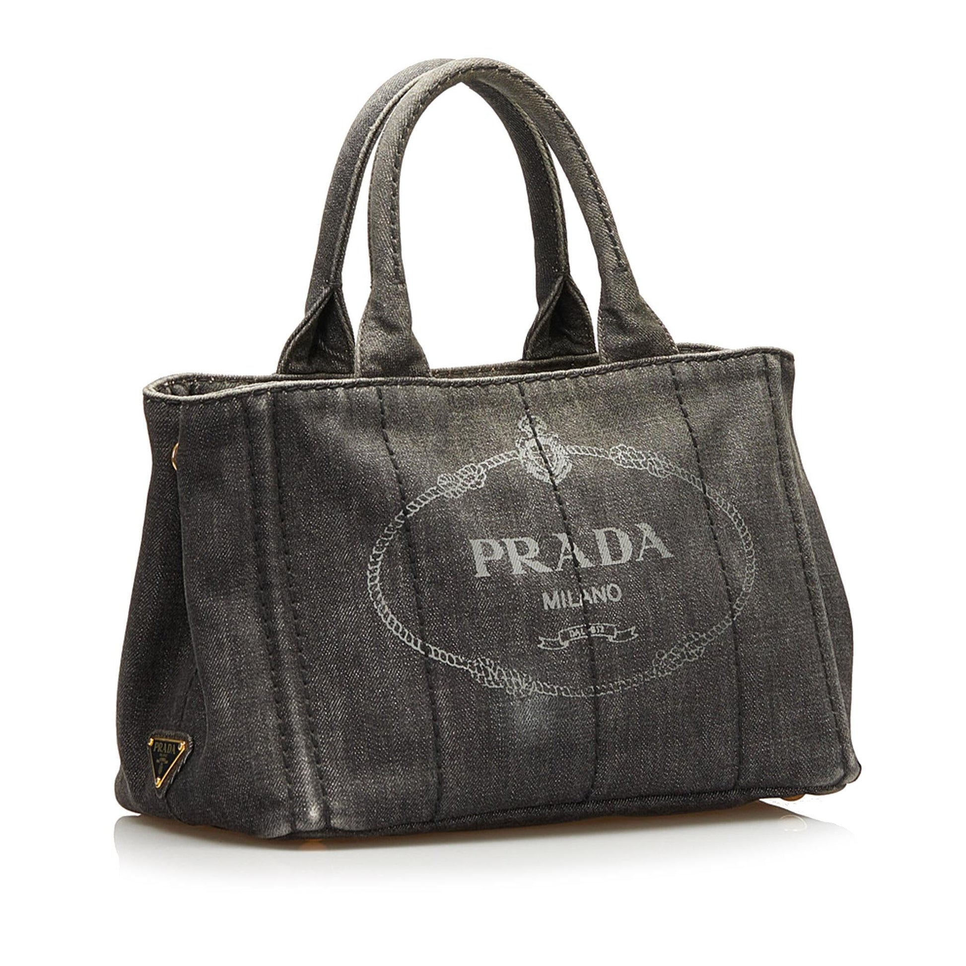 Prada Canapa Logo Satchel (SHG-35889)