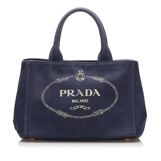 Prada Canapa Logo Satchel (SHG-37748)