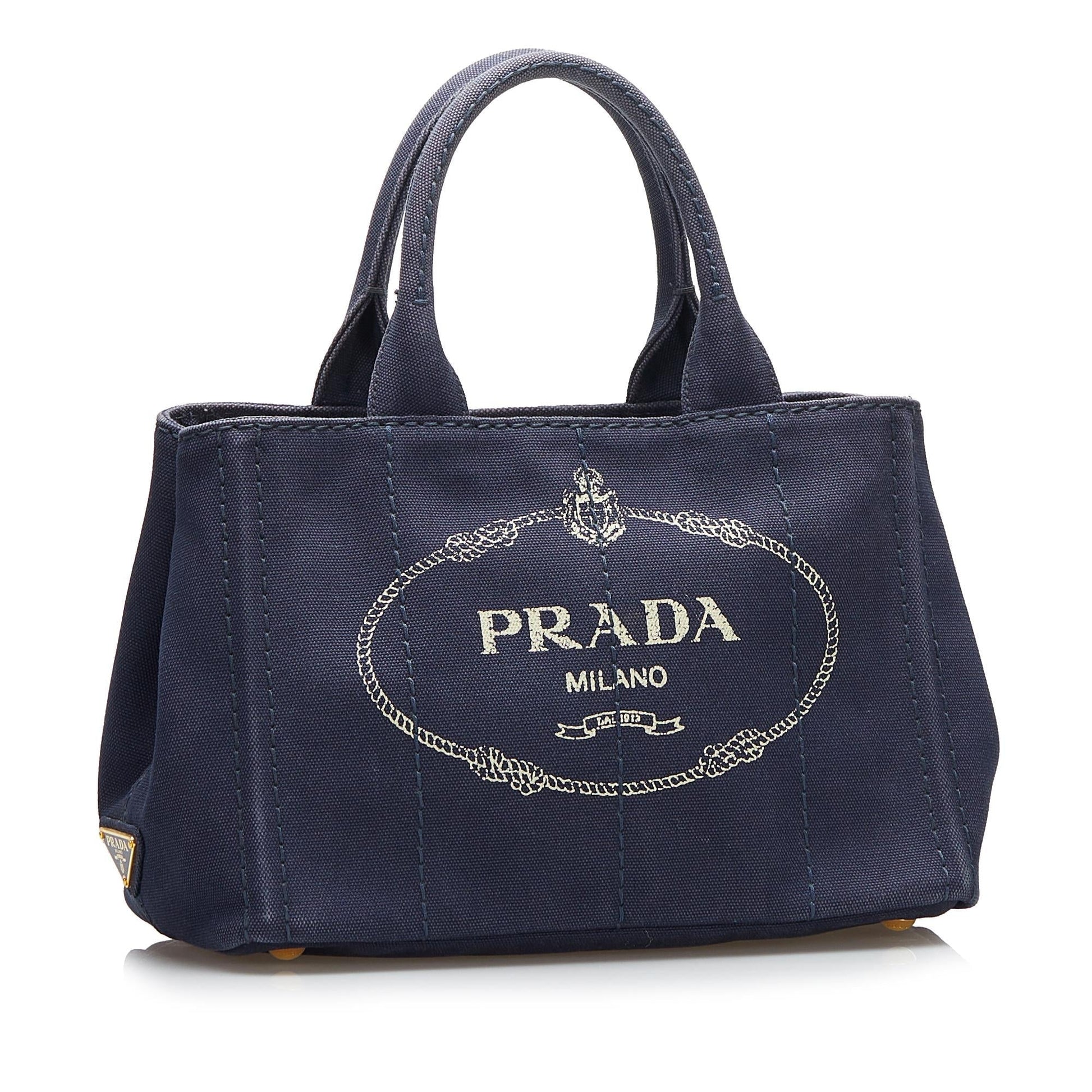Prada Canapa Logo Satchel (SHG-37748)