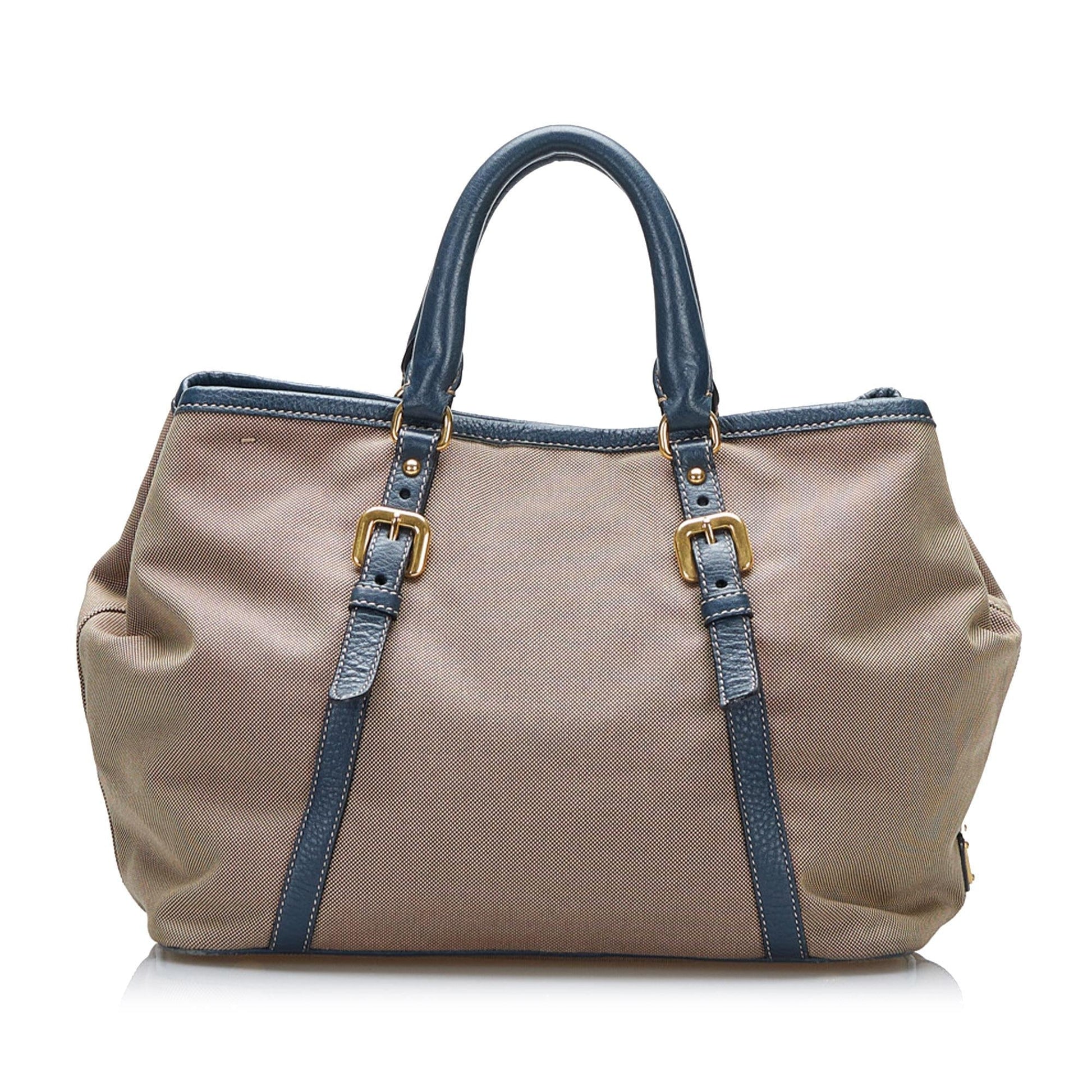 Prada Canapa Logo Satchel (SHG-qNnA1I)