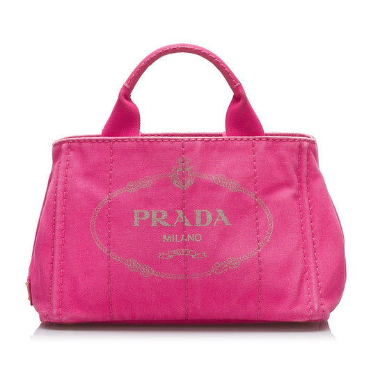 Prada Canapa Logo Satchel (SHG-D0rEUL)
