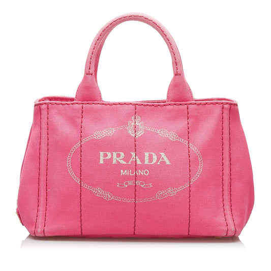 Prada Canapa Logo Satchel (SHG-o6hPc2)