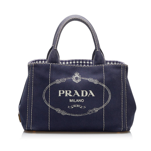 Prada Canapa Logo Satchel (SHG-8BU1oV)