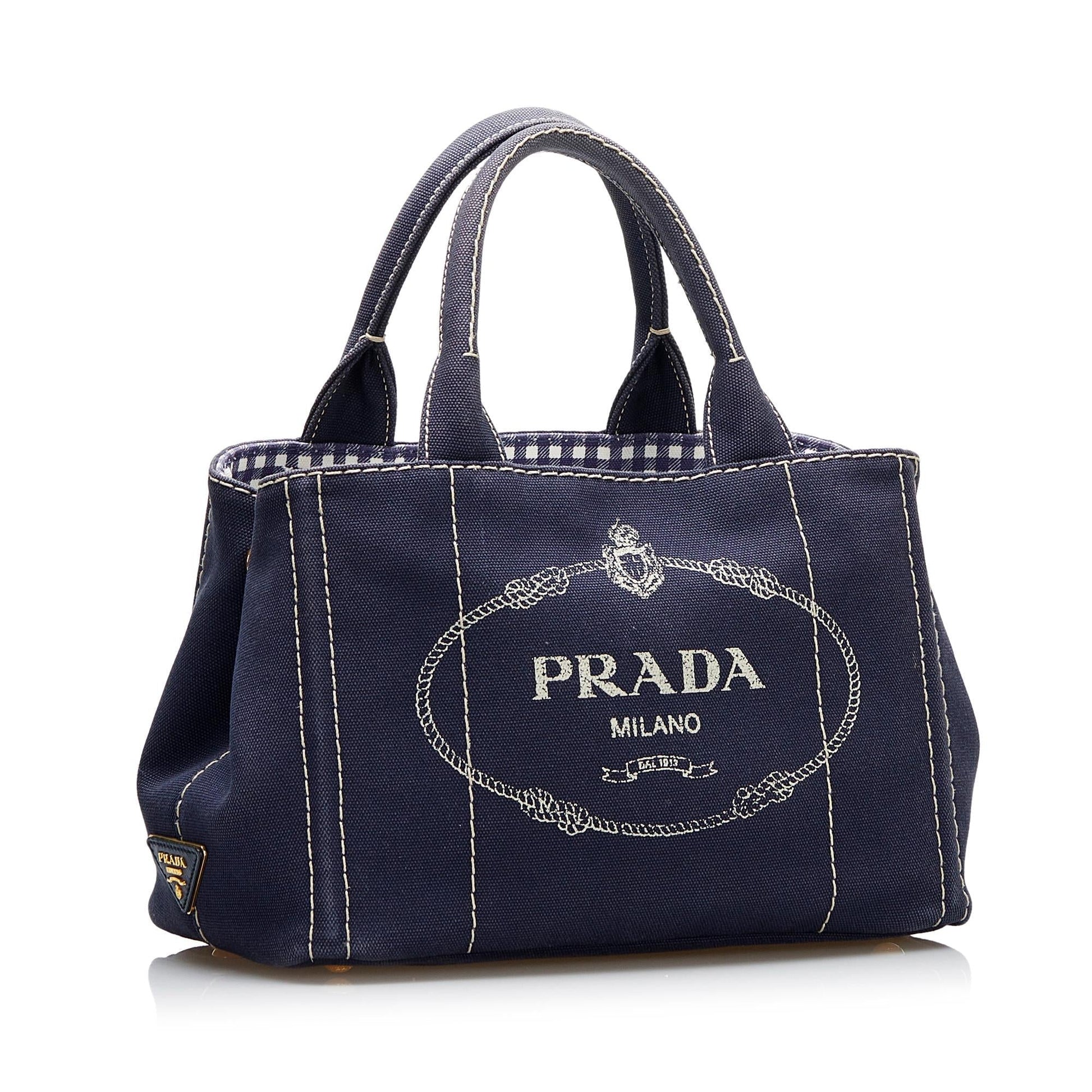 Prada Canapa Logo Satchel (SHG-8BU1oV)