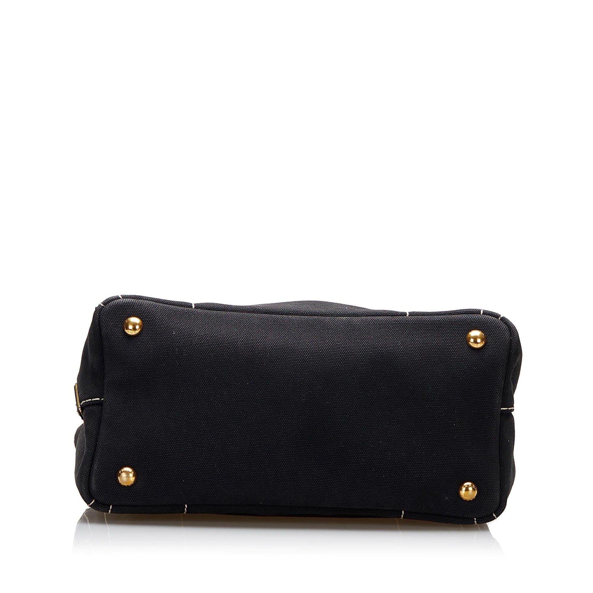 Prada Canapa Logo Satchel (SHG-dC8WAG)