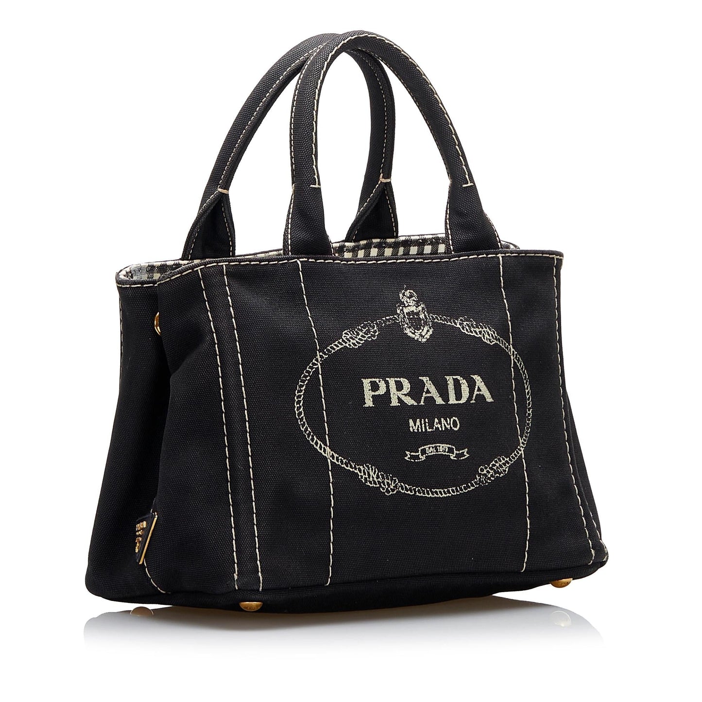 Prada Canapa Logo Satchel (SHG-dC8WAG)