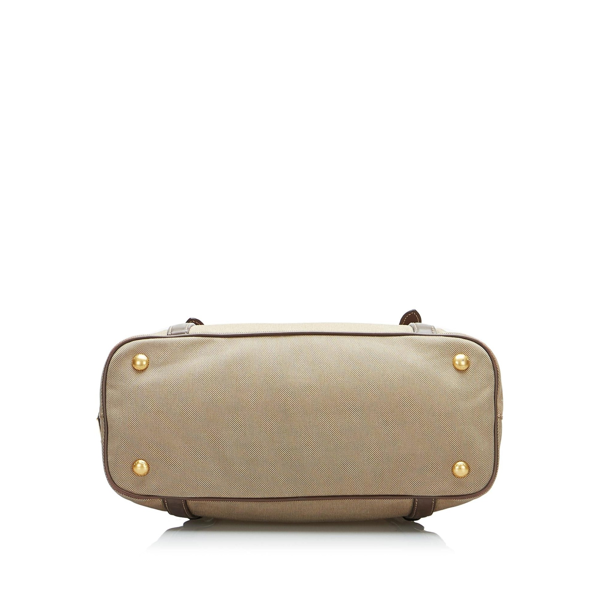 Prada Canapa Logo Satchel (SHG-na9faZ)