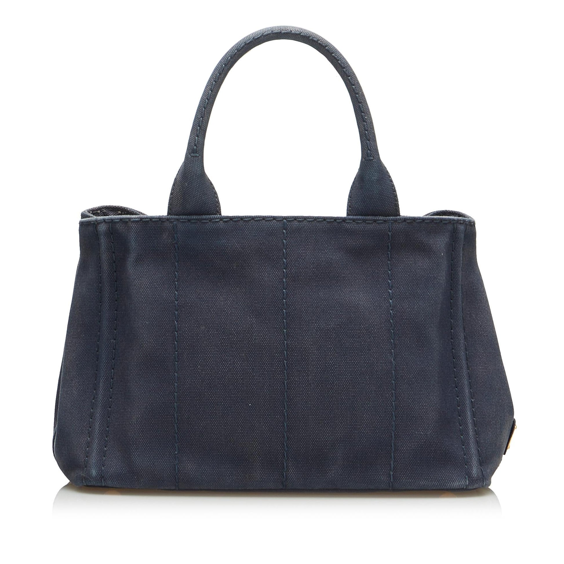 Prada Canapa Logo Satchel (SHG-V2kYKb)