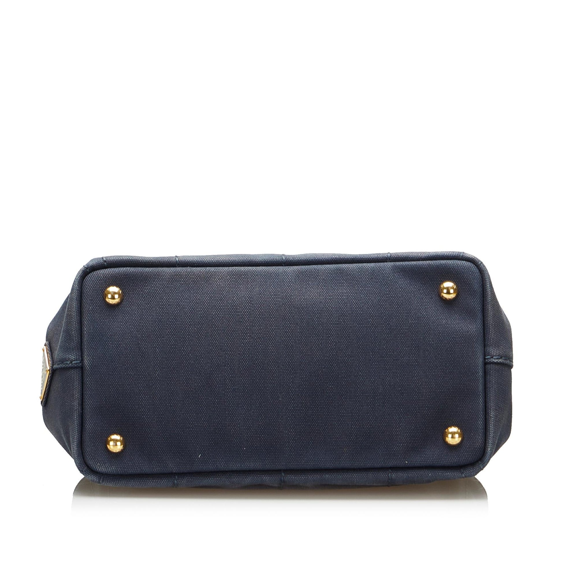 Prada Canapa Logo Satchel (SHG-V2kYKb)