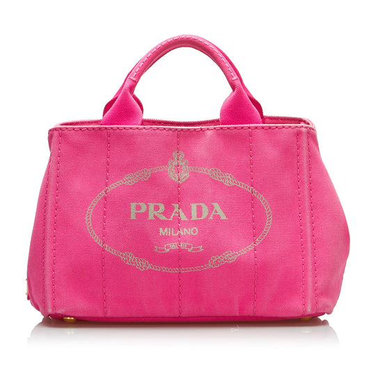 Prada Canapa Logo Satchel (SHG-Lx3hLM)