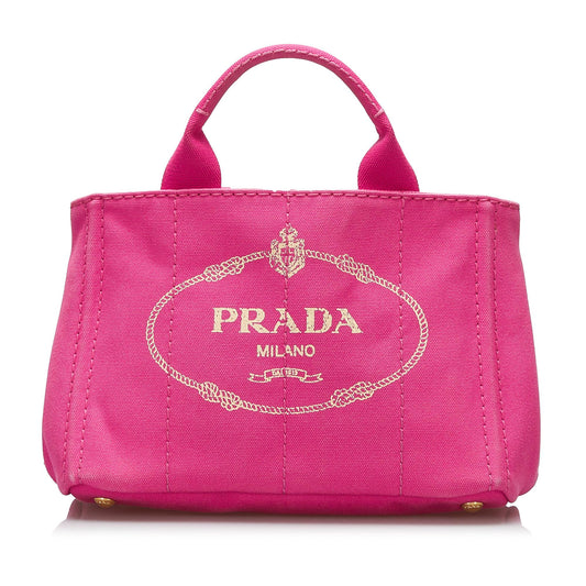 Prada Canapa Logo Satchel (SHG-GEized)