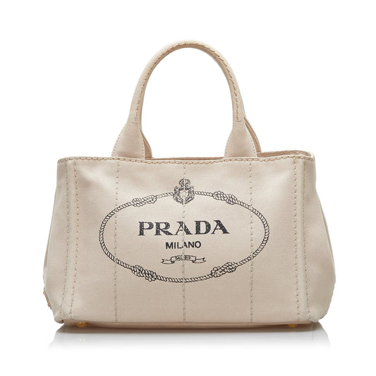 Prada Canapa Logo Satchel (SHG-KA7fIK)