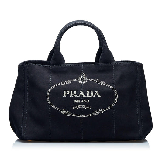 Prada Canapa Logo Satchel (SHG-h2qFmb)