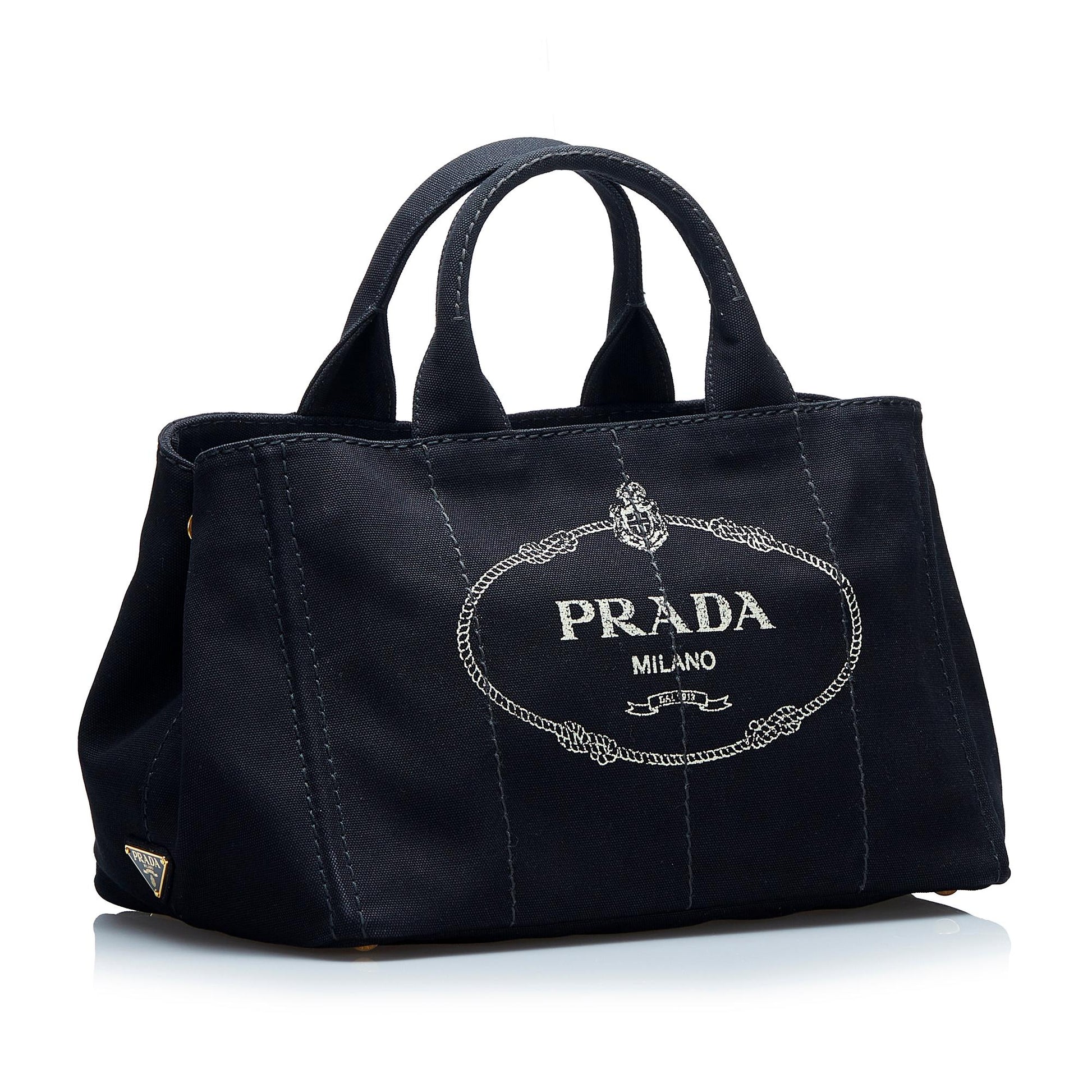 Prada Canapa Logo Satchel (SHG-h2qFmb)