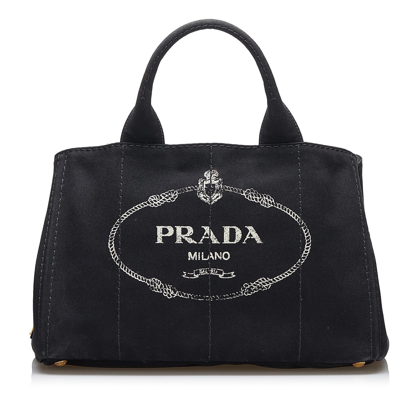 Prada Canapa Logo Satchel (SHG-KyzRBe)