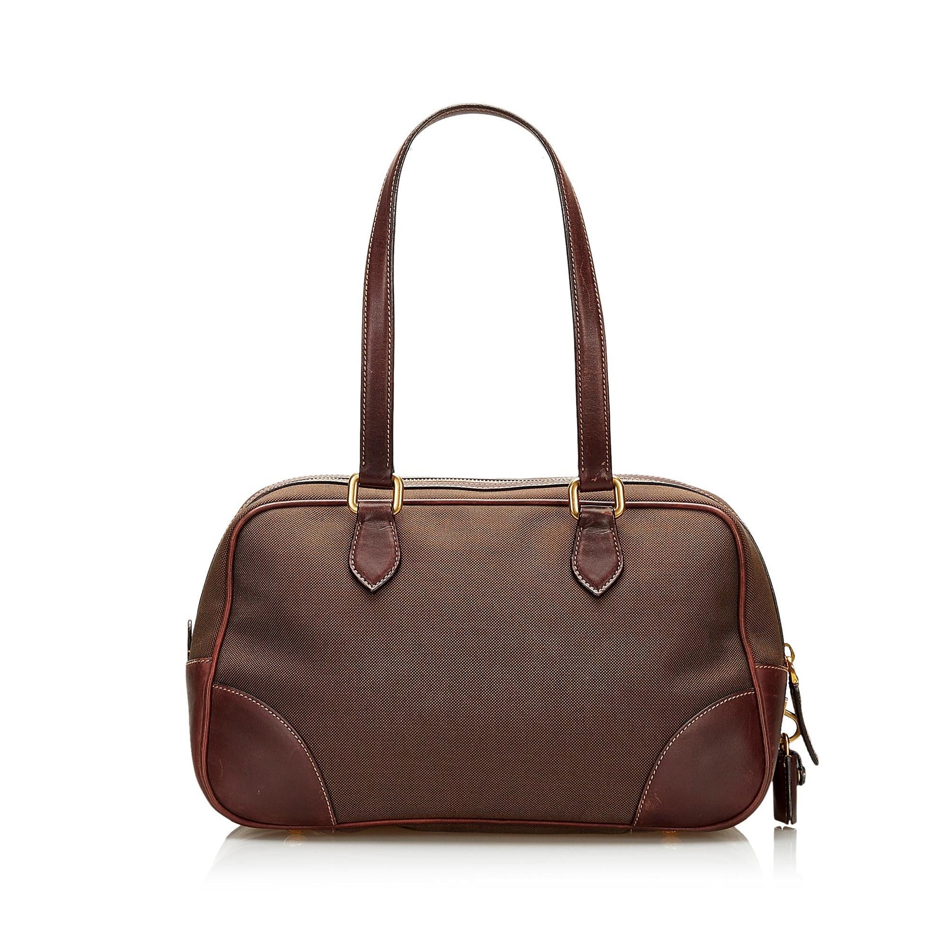Prada Canapa Logo Shoulder Bag (SHG-35847)