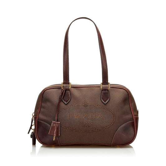 Prada Canapa Logo Shoulder Bag (SHG-35847)