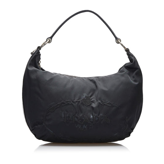 Prada Canapa Logo Tessuto Hobo (SHG-Cvv5rc)