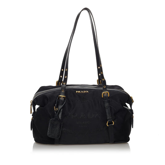 Prada Canapa Logo Tessuto Shoulder Bag (SHG-29804)