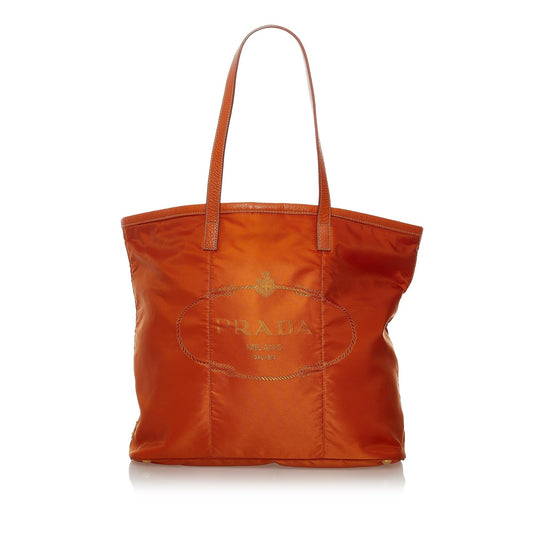 Prada Canapa Logo Tessuto Tote Bag (SHG-37309)