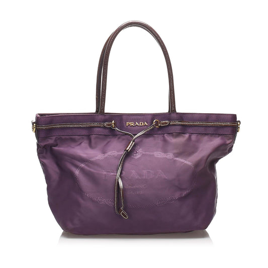 Prada Canapa Nylon Tote Bag  