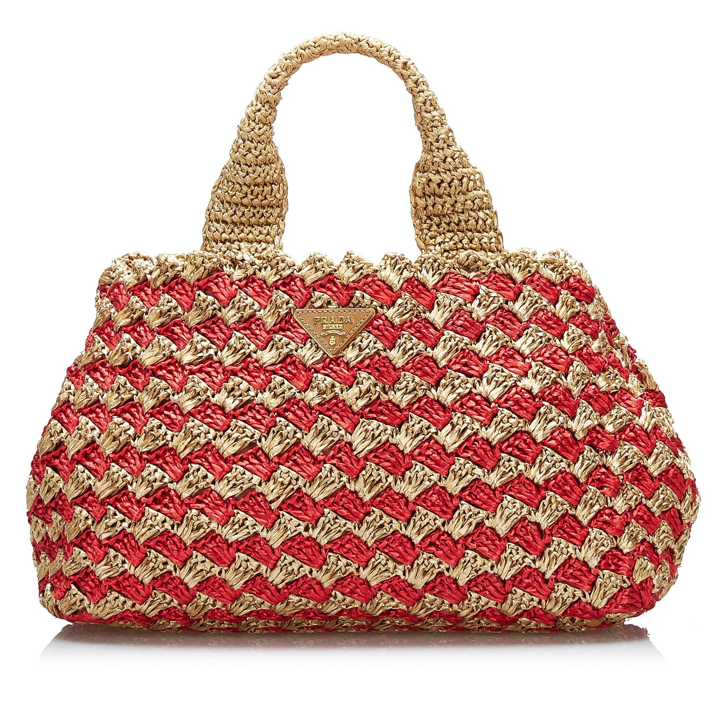 Prada Canapa Raffia Tote (SHG-NT0fM9)