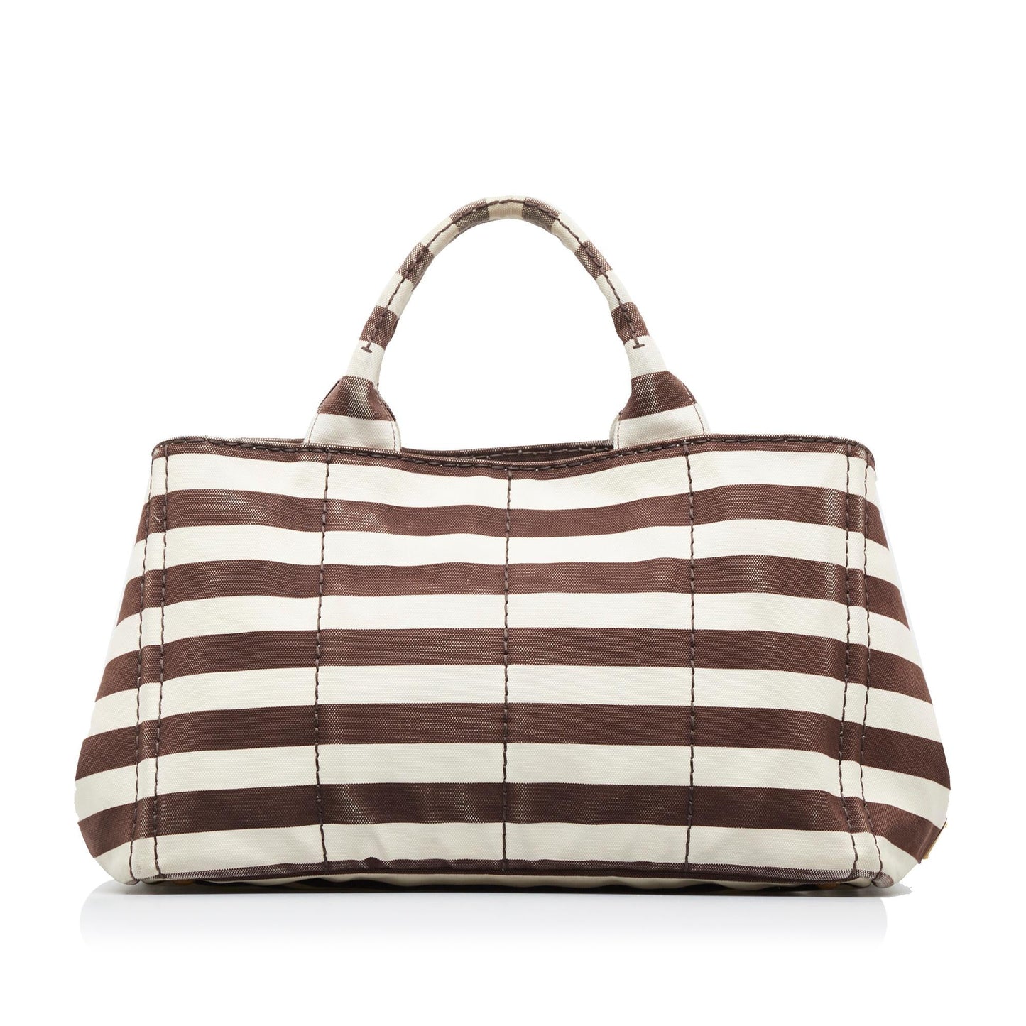 Prada Canapa Righe Satchel (SHG-)