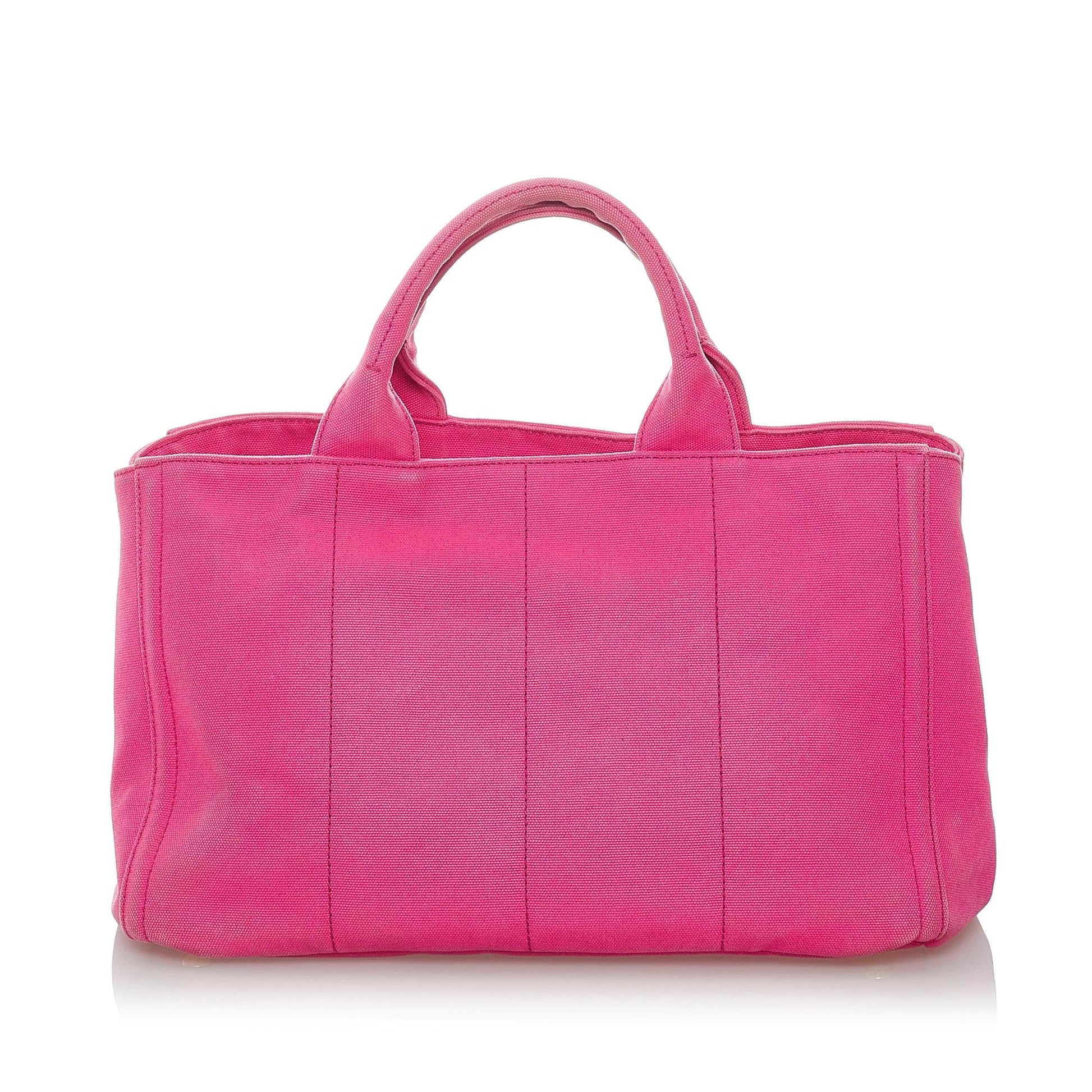 Prada Canapa Studded Canvas Satchel (SHG-30405)