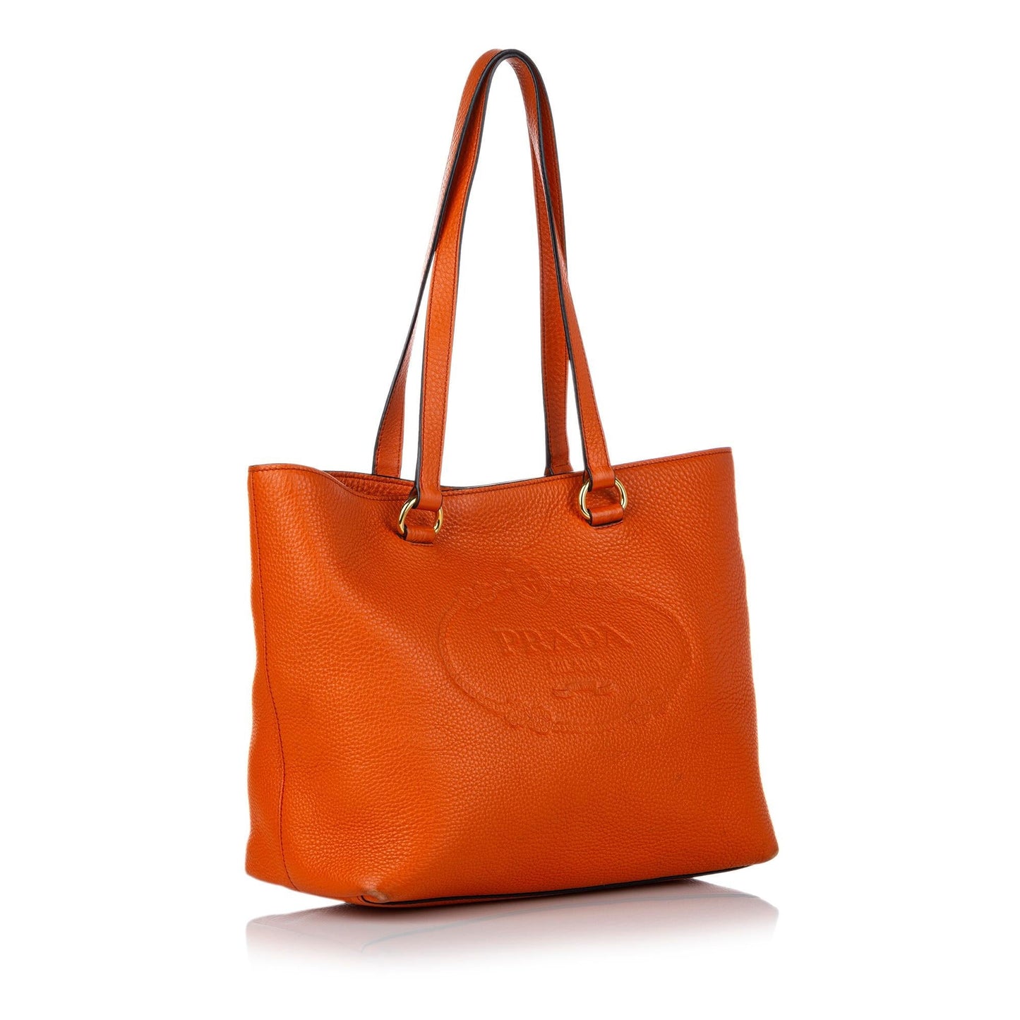 Prada Canapa Vitello Daino Tote Bag (SHG-30276)