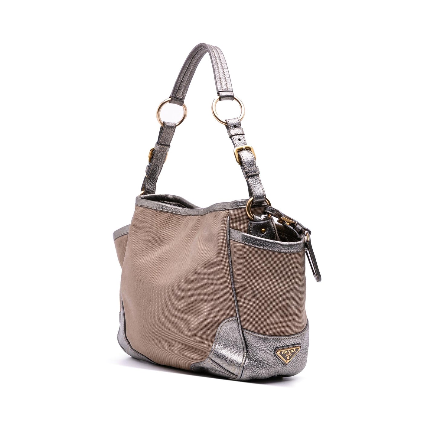 Prada Canvas Canapa Logo Tote