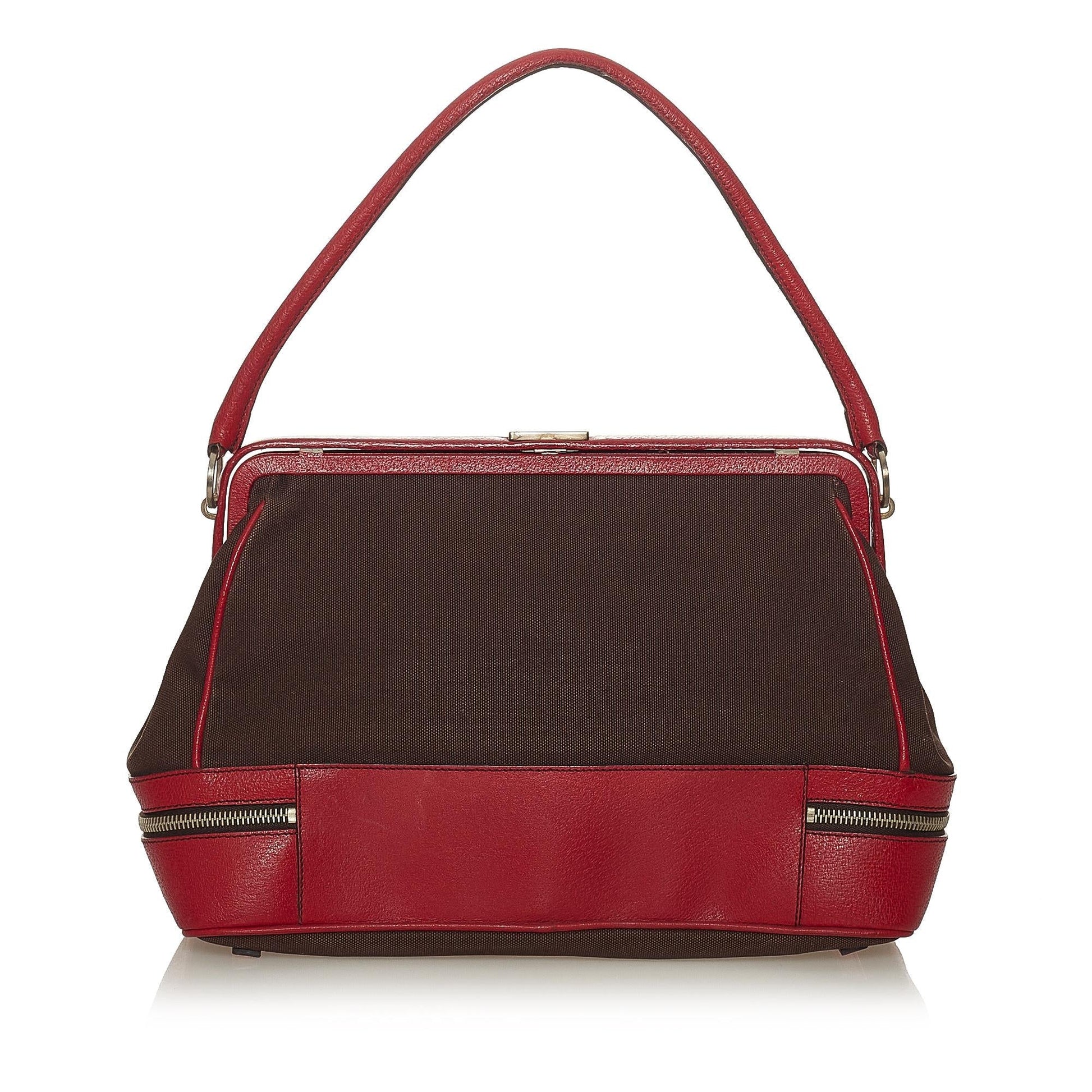 Prada Canvas Handbag (SHG-27631)