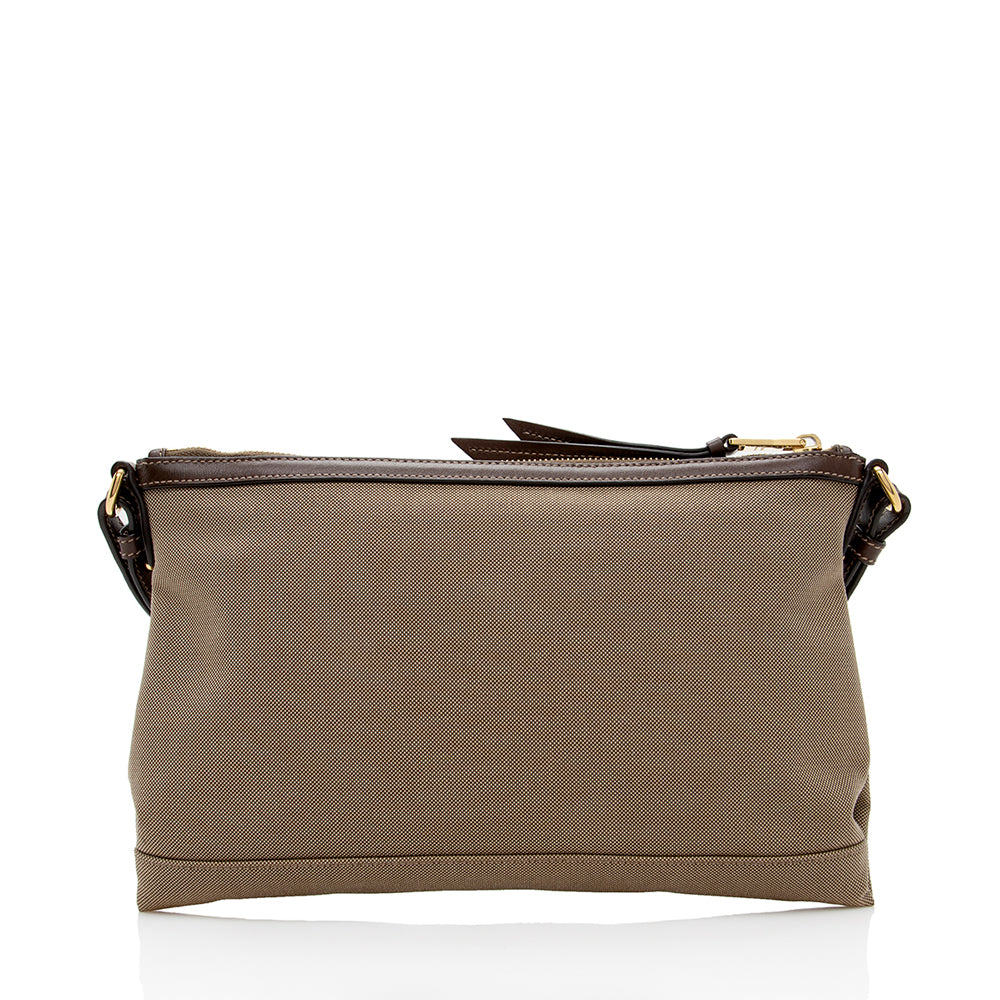 Prada Canvas Jacquard Logo Crossbody Bag (SHF-18477)