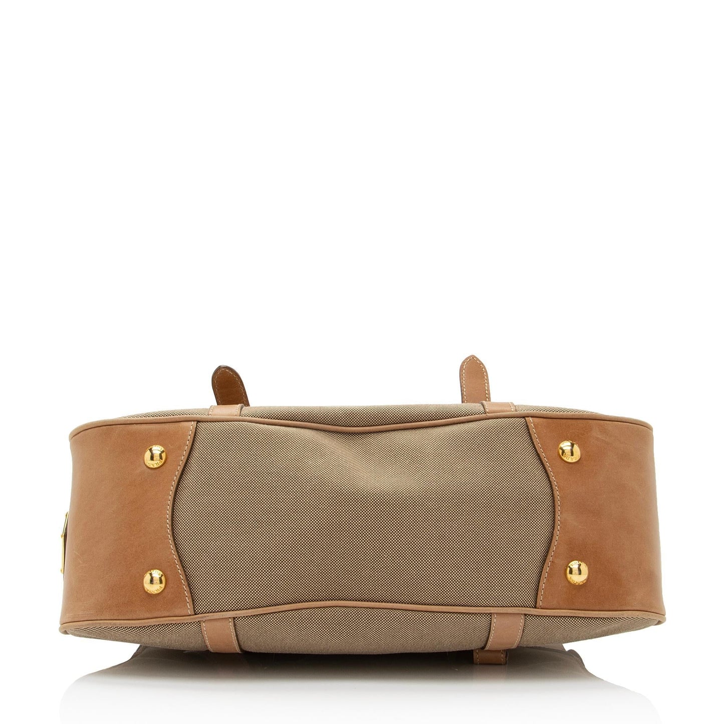 Prada Canvas Logo Satchel (SHF-pgvjOz)