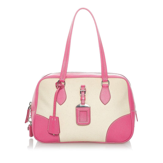 Prada Canvas Shoulder Bag (SHG-32893)