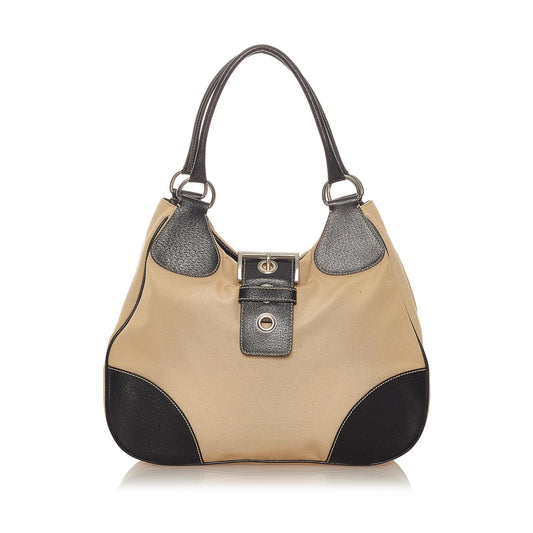 Prada Canvas Shoulder Bag (SHG-33979)