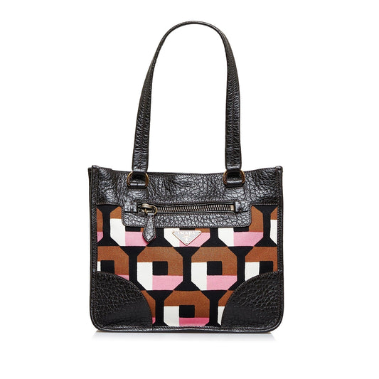 Prada Canvas Shoulder Bag (SHG-FqDrNL)
