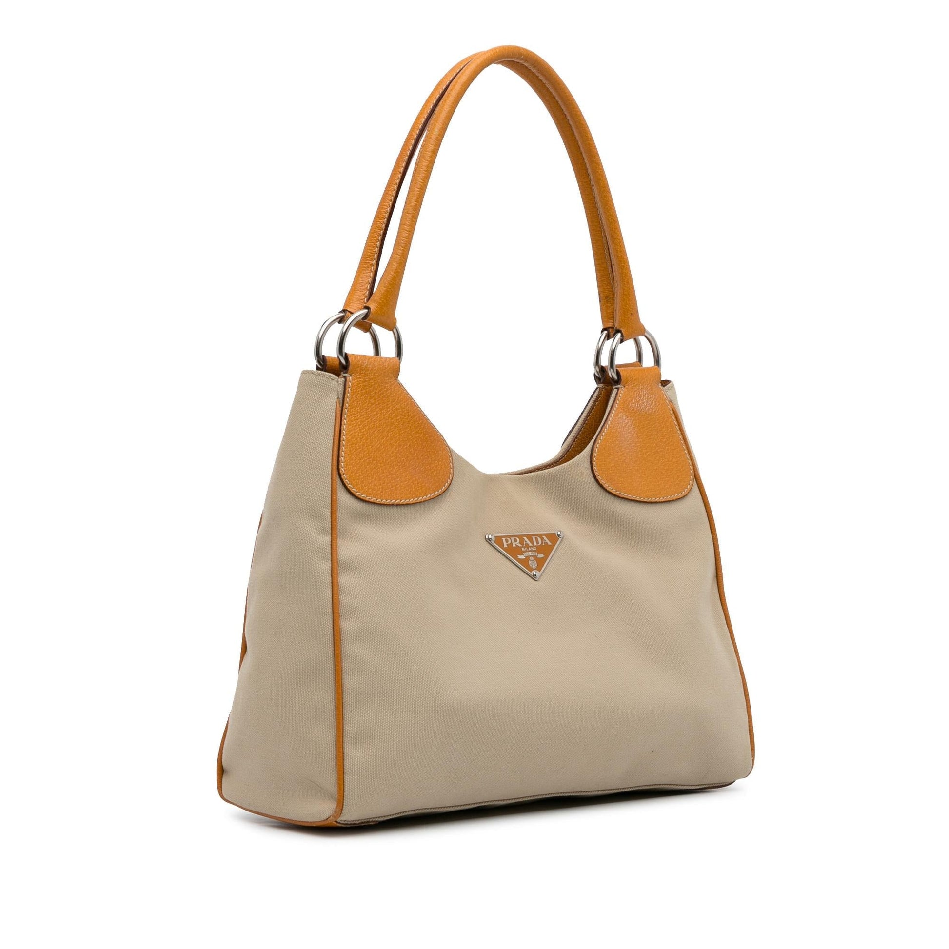 Prada Canvas Shoulder Bag  