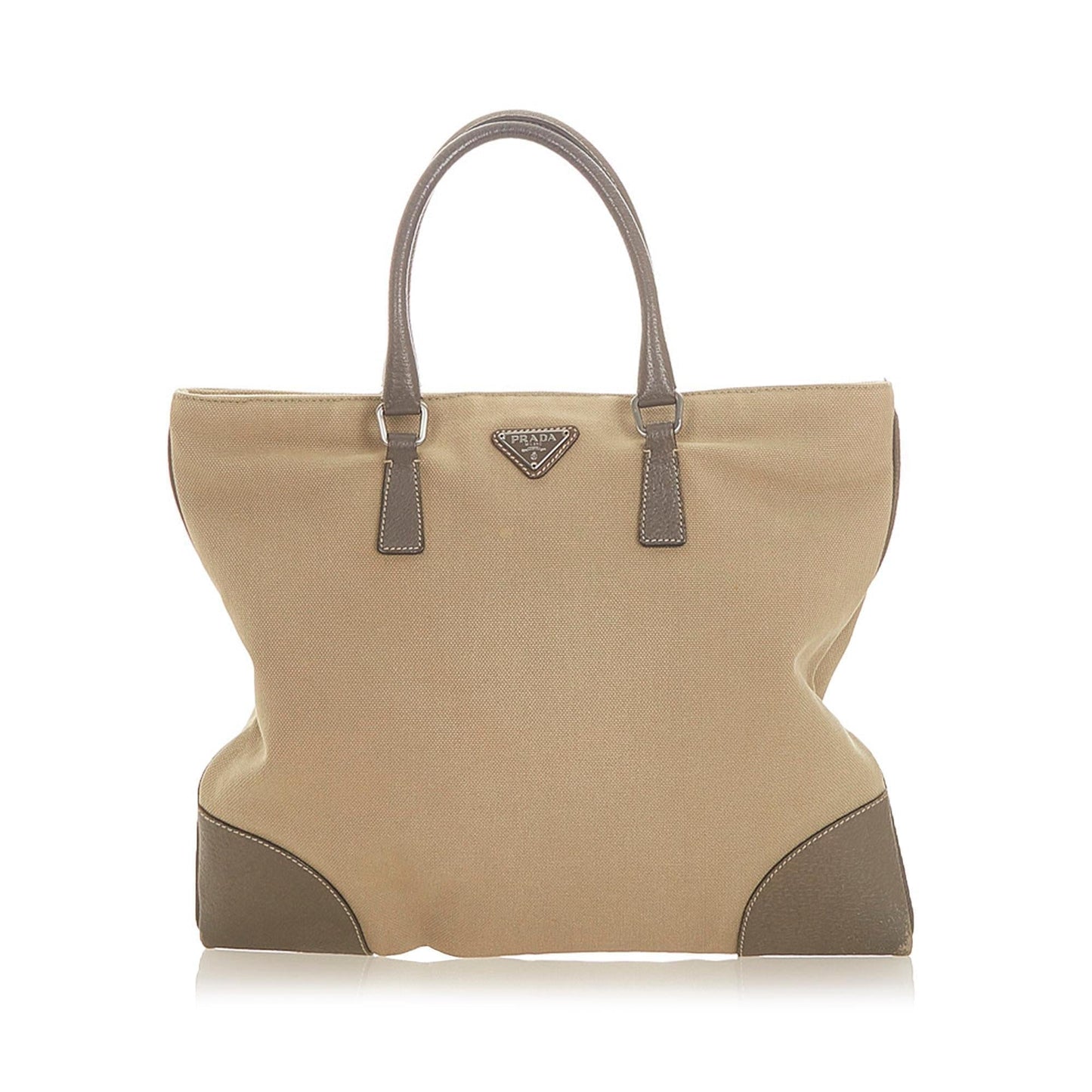 Prada Canvas Tote Bag  