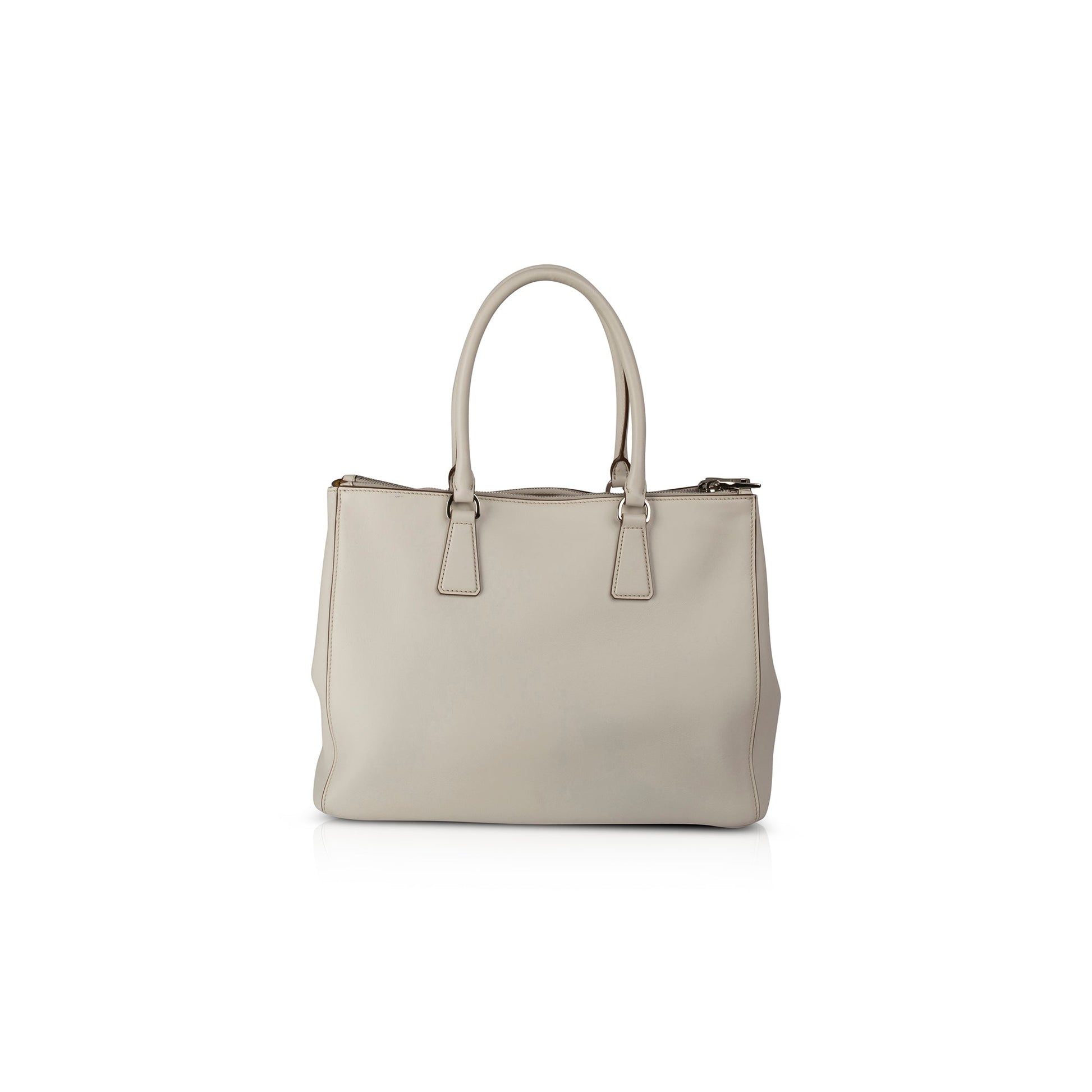 Prada City Calf Double Zip Galleria Tote