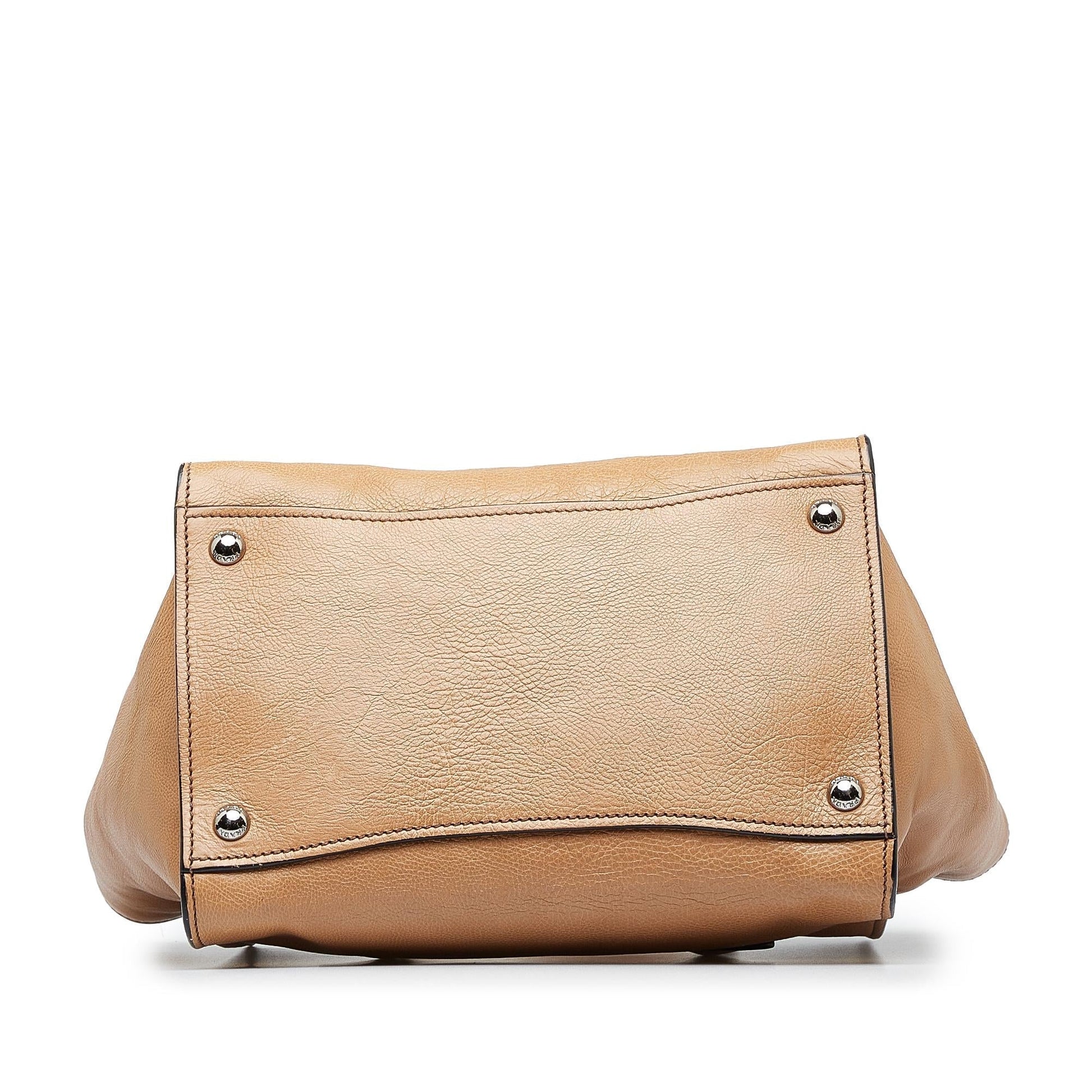 Prada City Calf Double Zip Tote  
