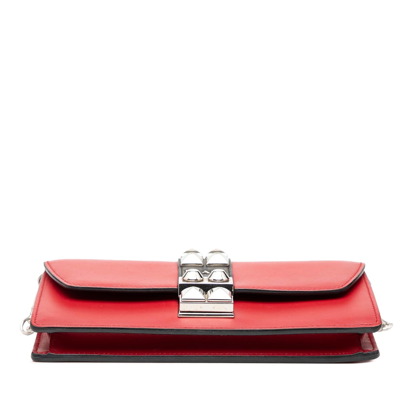 Prada City Calfskin Studded Elektra Clutch with Chain