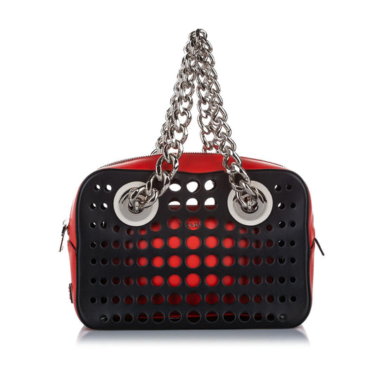 Prada City Fori Perforated Handbag (SHG-32105)