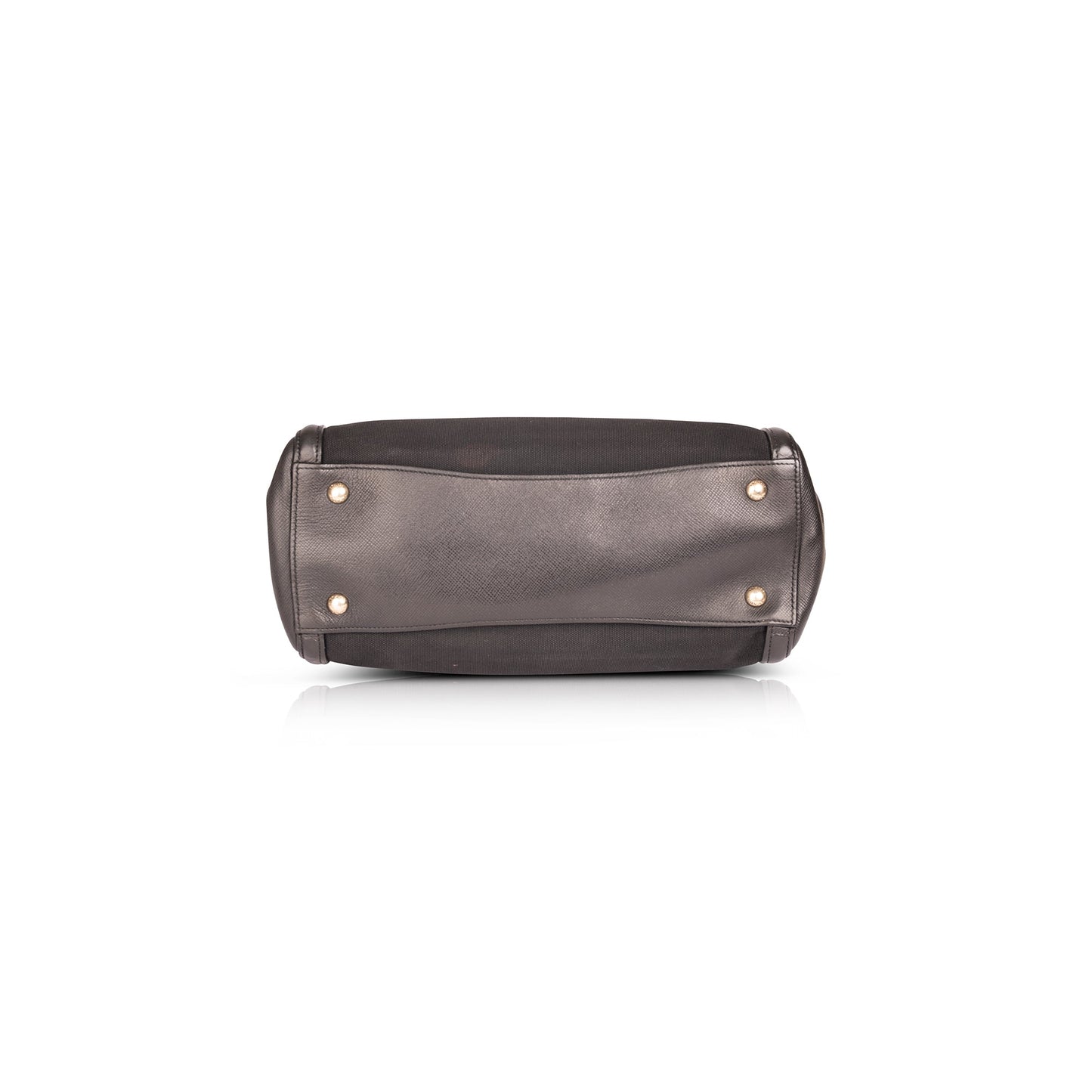 Prada Corda Canapa and Saffiano Top Handle Bag