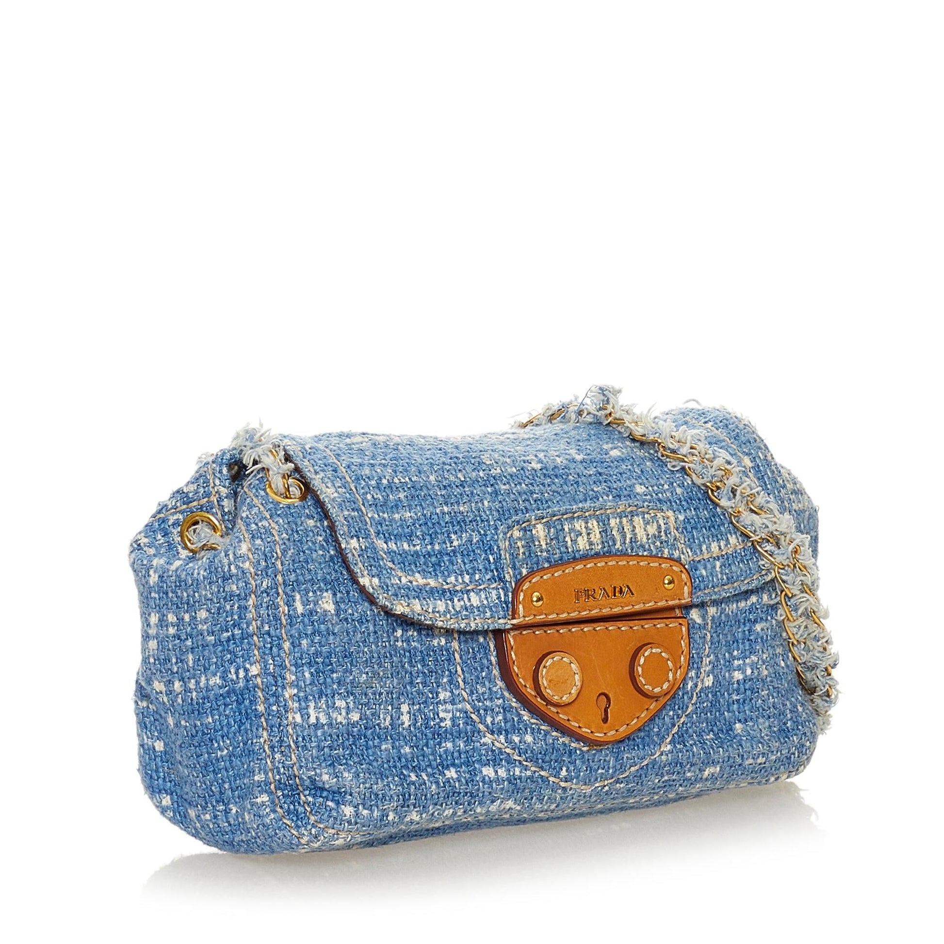 Prada Denim Crossbody Bag (SHG-27970)