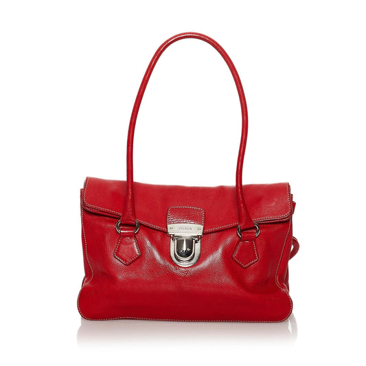 Prada Easy Leather Shoulder Bag (SHG-29947)